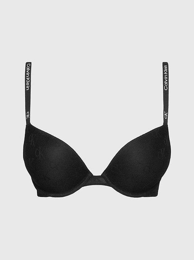 Calvin Klein USA Push Up Plunge - Ck96 Womens Bra Black 0413987-RD